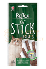 10 Adet Reflex Av Hayvanı Ve Kaz Tahılsız Yetişkin Kediler için Ödül Çubuk