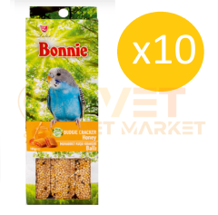Bonnie Ballı Muhabbet Kuşu Krakeri - 10 Kutu (30 Adet)