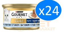 24 Adet GOURMET® Gold Kıyılmış Ton Balıklı Yaş Kedi Maması