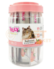 TRULY Creamy Somon & Kızılcık Ek Besin ve Sıvı Kedi Ödülü 14 Gr x 30 - 420 Gr