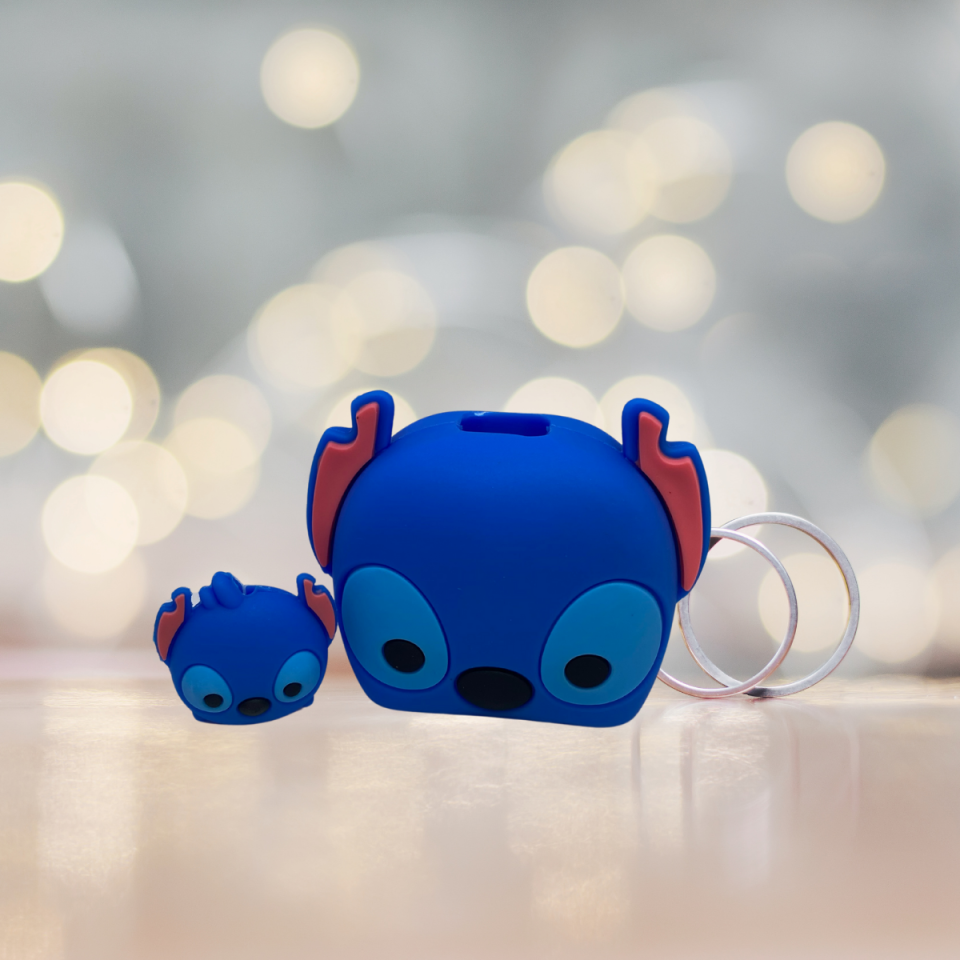 HUSTA  AKSESUAR Stitch Figürlü Sevimli  Kablo Koruyucu, Silikon Şarj Kablosu Koruyucu