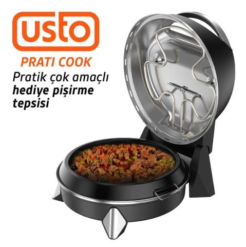 USTO 2850 Prati Cook Çok Amaçlı Pişirici Siyah