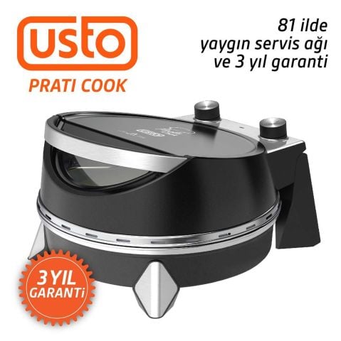 USTO 2850 Prati Cook Çok Amaçlı Pişirici Siyah