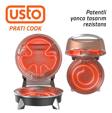 USTO 2860 Prati Cook Çok Amaçlı Pişirici Bronz