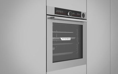 Usto 5203 A+ Enerji Sınıfı Buharlı Pişirme ve Airfry Özellikli Multifonksiyon 80lt Ankastre Fırın Gri