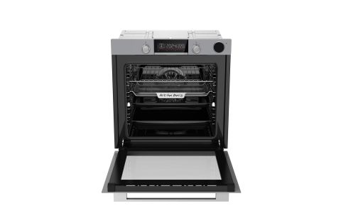 Usto 5153 A+ Enerji Sınıfı Buharlı Pişirme ve Airfry Özellikli Multifonksiyon 80lt Ankastre Fırın Gri