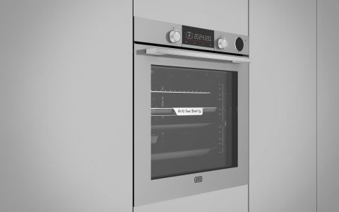 Usto 5153 A+ Enerji Sınıfı Buharlı Pişirme ve Airfry Özellikli Multifonksiyon 80lt Ankastre Fırın Gri