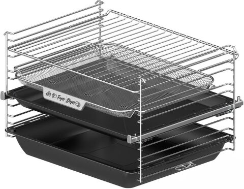 Usto 5152 A+ Enerji Sınıfı Buharlı Pişirme ve Airfry Özellikli Multifonksiyon 80lt Ankastre Fırın Beyaz