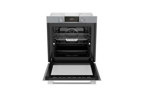 Usto 5103 A Enerji Sınıfı Buhar Destekli ve Airfry Özellikli Multifonksiyon 80lt Ankastre Fırın Gri