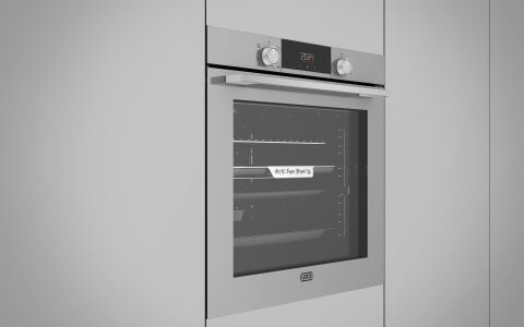 Usto 5103 A Enerji Sınıfı Buhar Destekli ve Airfry Özellikli Multifonksiyon 80lt Ankastre Fırın Gri