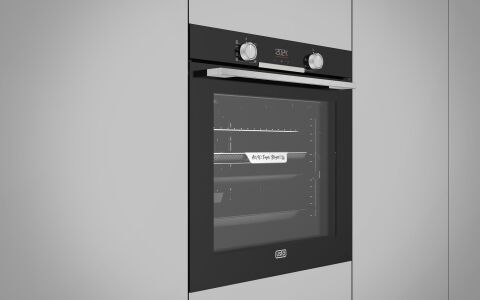 Usto 5101 A Enerji Sınıfı Buhar Destekli ve Airfry Özellikli Multifonksiyon 80lt Ankastre Fırın Siyah