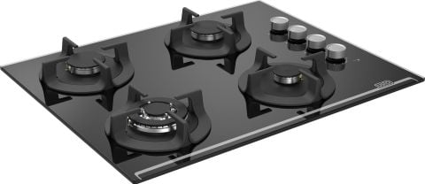 Usto 4461 Siyah Cam 65 cm Ankastre Ocak