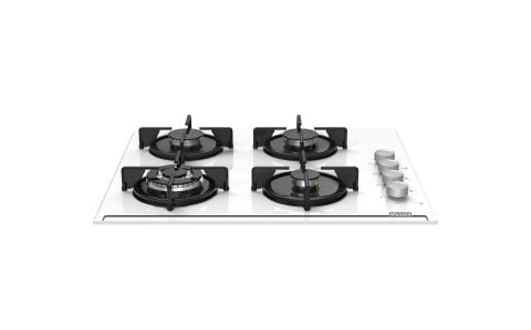 Usto 4352 Beyaz Cam 60 cm Ankastre Ocak