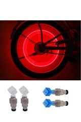 4 Adet Bisiklet Motosiklet Oto Led Işıklı Hareket Sensörlü Işıklı Jant Sibop Kapağı
