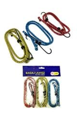 Bagaj Lastiği 3'lü Paket 6 Kancalı Bagaj Sıkılaştırıcı Gergili Lastik