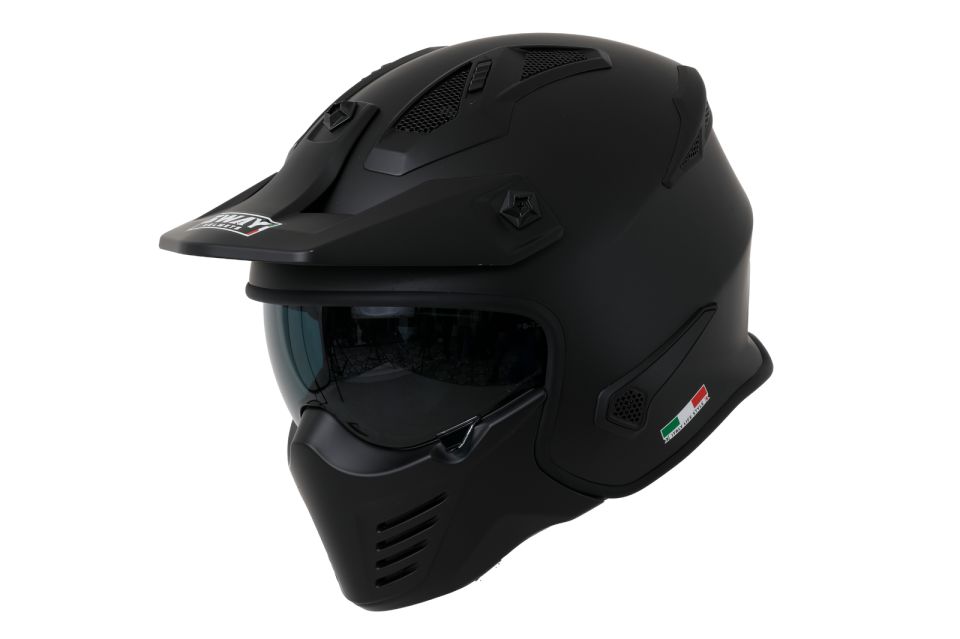 SWAY SW 726X TOKYO Matt Black Modüler Kask FS-X2