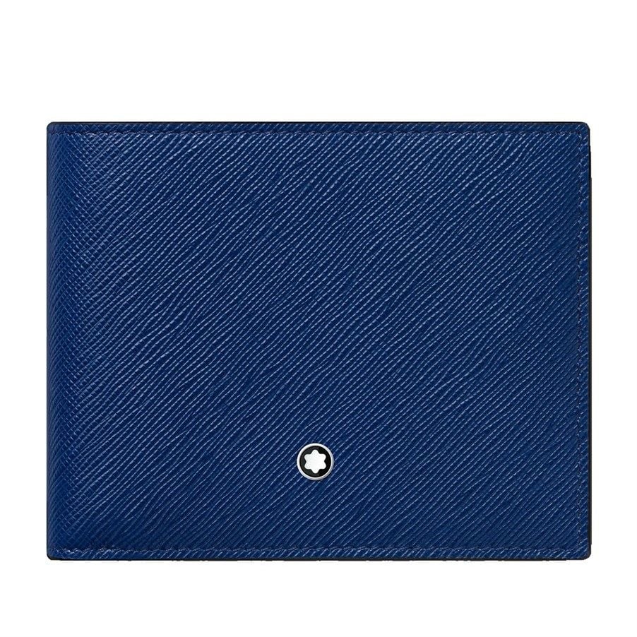 130812 Montblanc Sartorial 6 cc Mavi Cüzdan