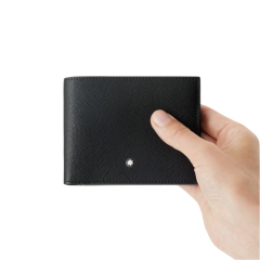130318 Montblanc Sartorial 6 cc Siyah Cüzdan