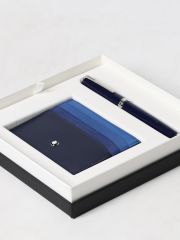 128956 Montblanc Set with PIX Blue Rollerball and Meisterstück Kartlık