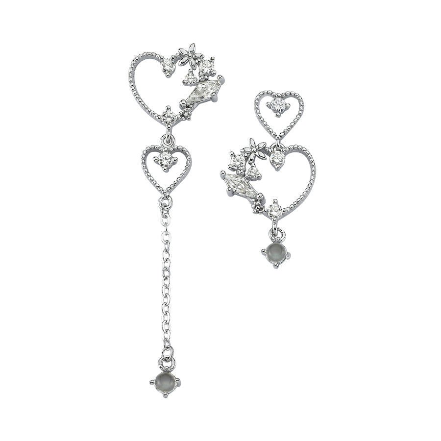 Mini Hearts Stud Earr.925 - Silver