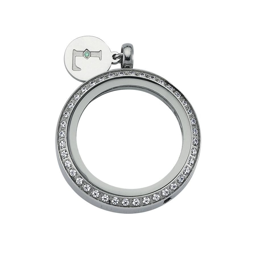 Swarovski Zirconia - Luzyo - Silver - 30 mm