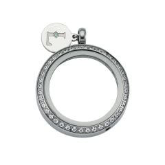 Swarovski Zirconia - Luzyo - Silver - 30 mm