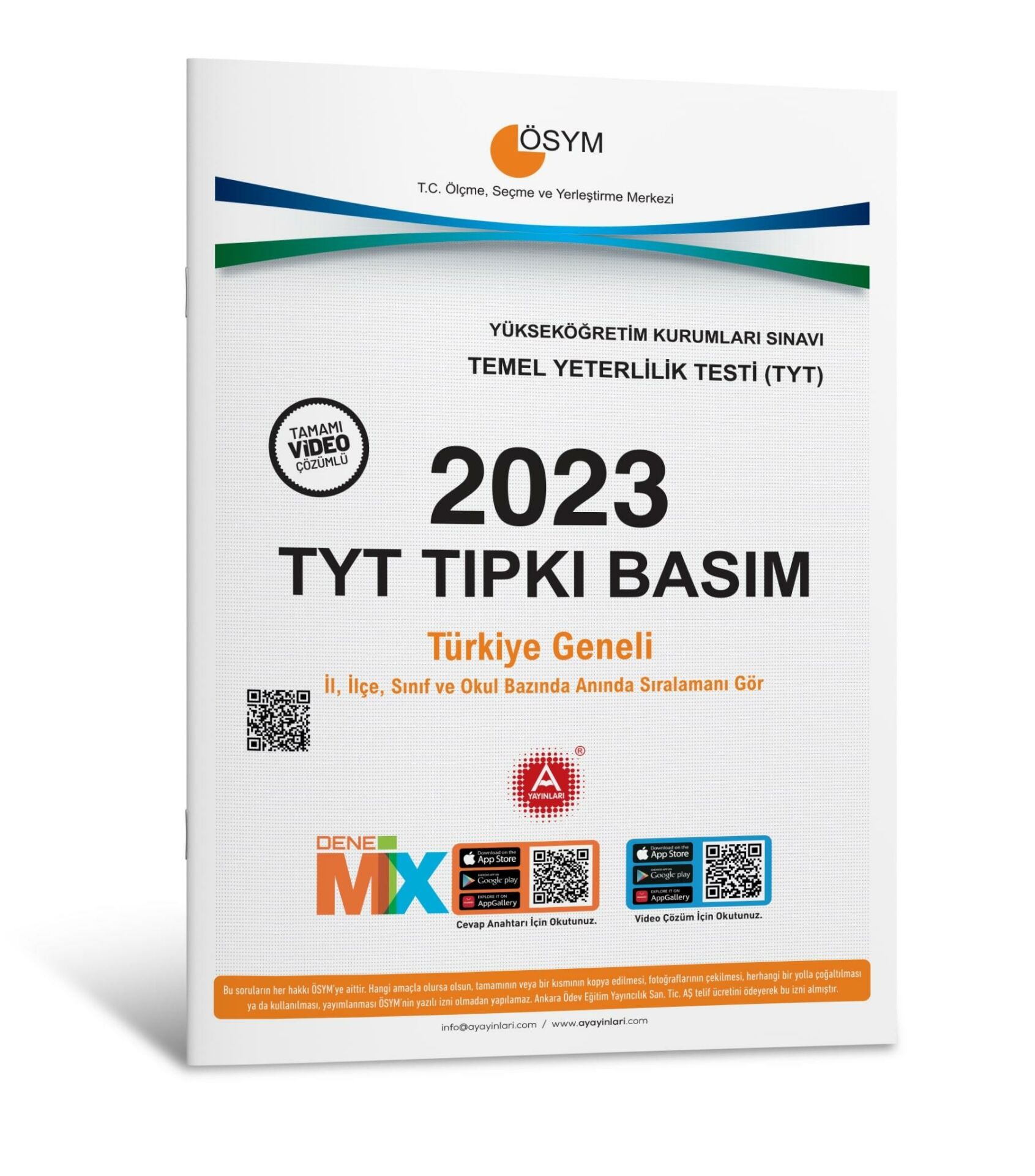 2023 TYT Tıpkı Basım Deneme Sınavı Bire Bir ÖSYM Çıkmış Sorular