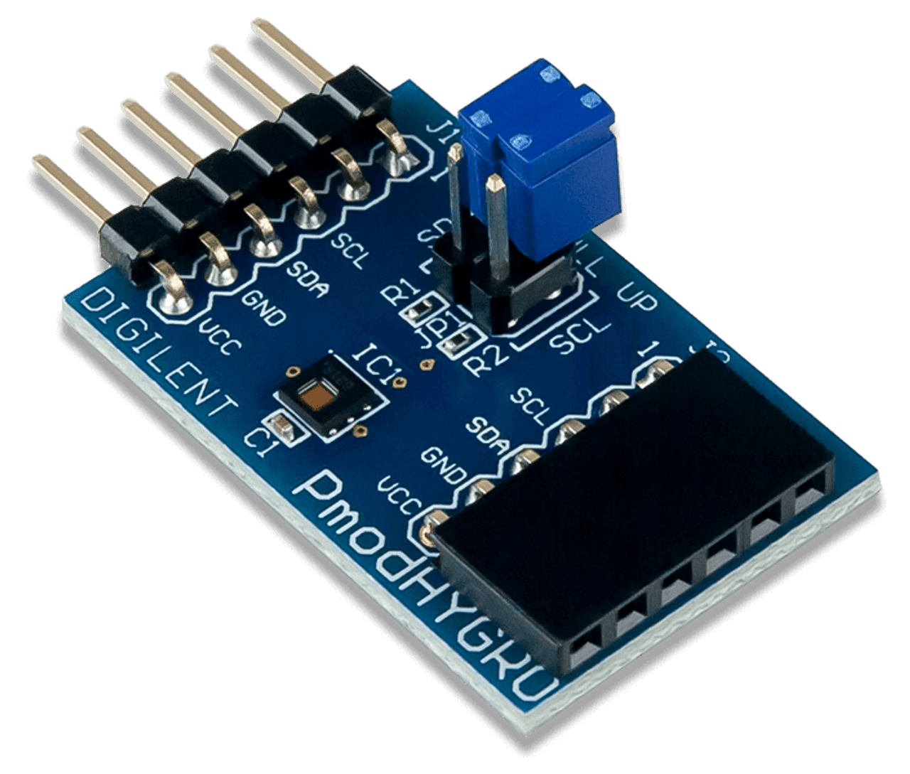 Pmod HYGRO: Digital Humidity and Temperature Sensor