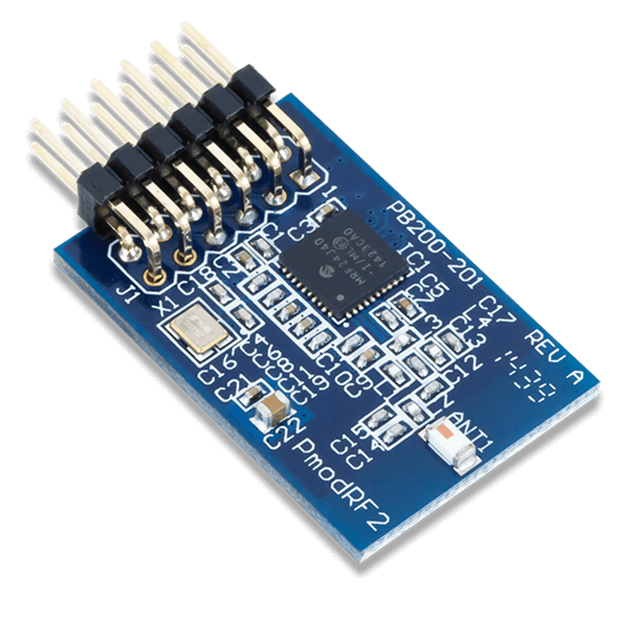 Pmod RF2: IEEE 802.15 RF Transceiver