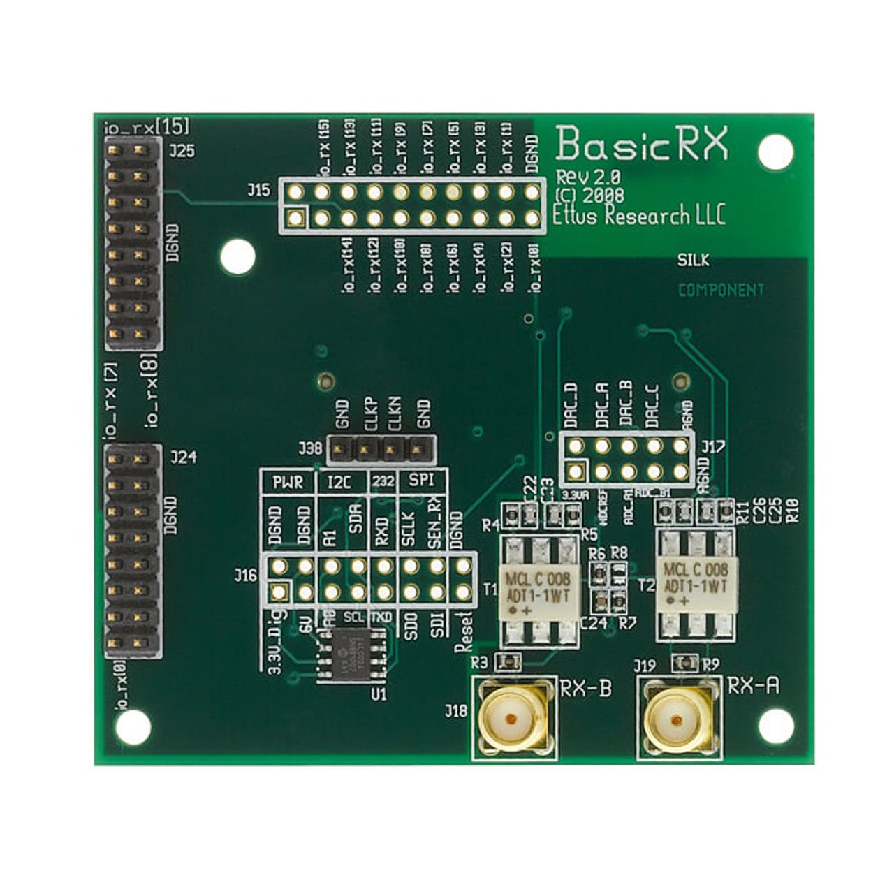 BasicRX Daughterboard for Ettus USRP N210