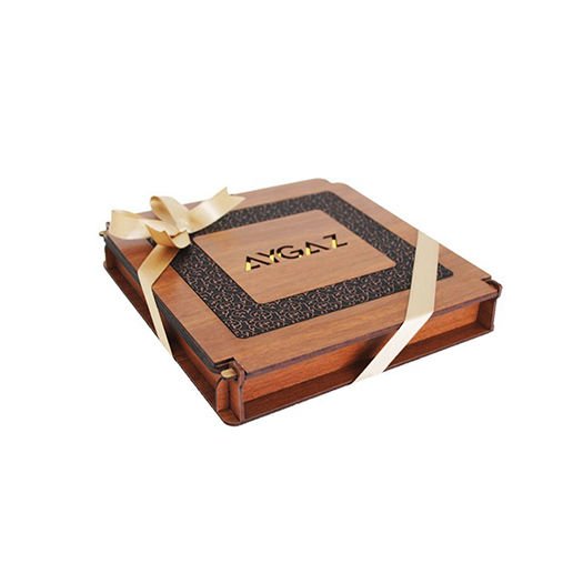 PLAKETLİ AHŞAP KUTU