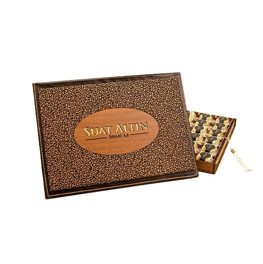 DERİLİ AHŞAP KUTU