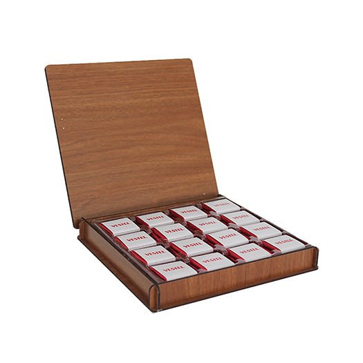 DERİLİ AHŞAP KUTU