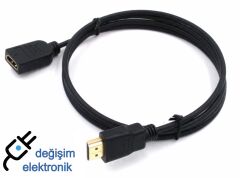 Mi Stick Için Hdmı Dişi-erkek Uzatma Kablo 60 Cm