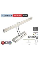 Elektrik Flamingo-4 Krom Tavan Armatür 4w 21 Ledli Doğal Beyaz Işık