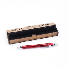 Ahşap Hediye Kutulu İsime Özel Metal Kalem