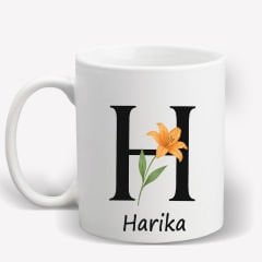 H Harfi İsime Özel Kupa Bardak