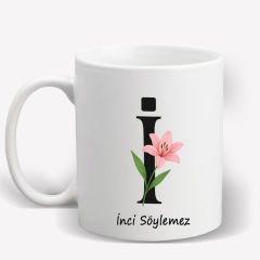 İ Harfi Kişiye Özel Kupa Bardak