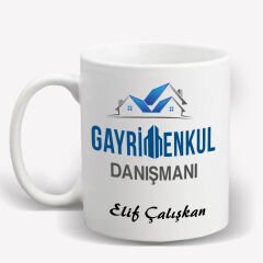 Gayrimenkul Danışmanı Temalı Kupa Bardak