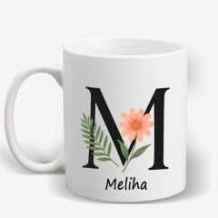 M Harfi isime Özel Kupa Bardak