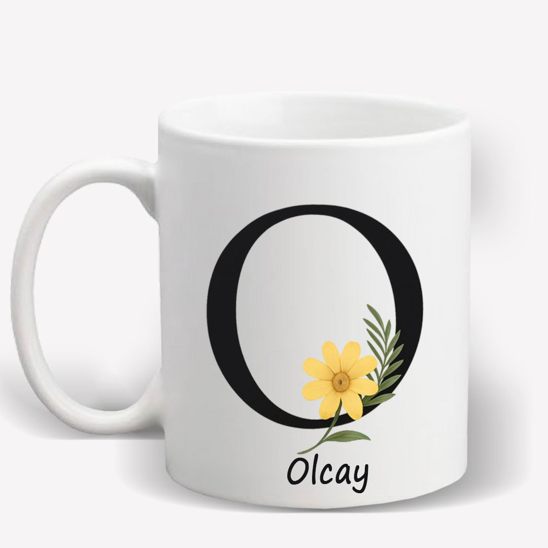 O Harfi İsime Özel Kupa Bardak