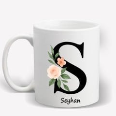 S Harfi İsime Özel Kupa Bardak