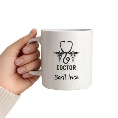 Kişiye Özel Stetoskop Tasarımlı Doktor Kupa