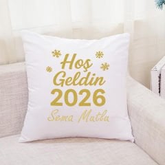 Hoş Geldin 2026 Kişiye Özel Yastık