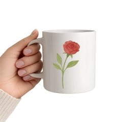 Gül Desenli Kupa Bardak