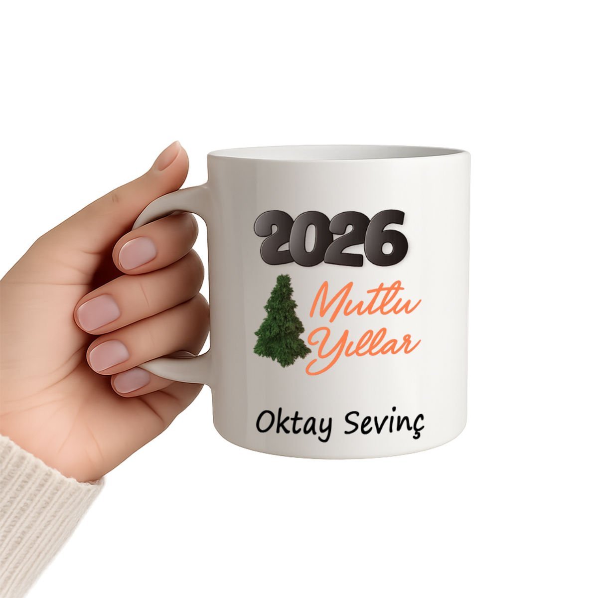 2026 Mutlu Yıllar İsimli Kupa Bardak