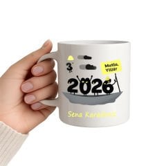 2026 Mutlu Yıllar İsimli Kupa Bardak