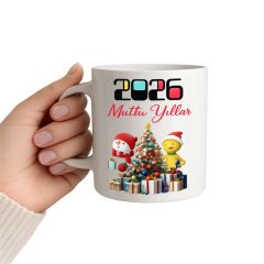 2026 Mutlu Yıllar Temalı Kupa Bardak
