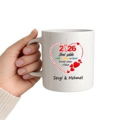 Kupa Bardak Kişiye Özel Yeni Yıl Hediyesi