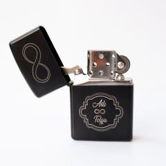 Kişiye Özel Ahşap Kutulu Metal Çakmak